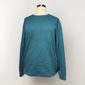 Old Navy Active Sweatshirt XXL Dynamic Fleece Dark Teal 4-Way Stretch Pockets